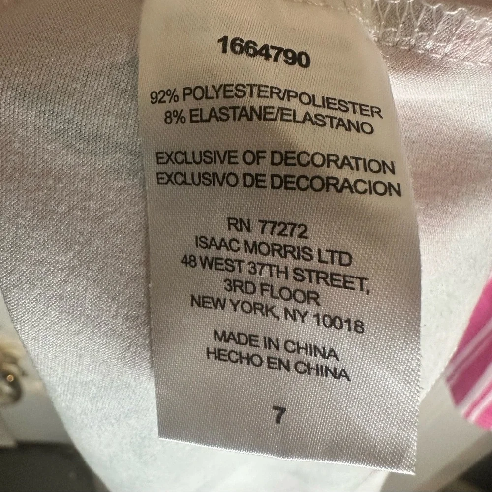 Tommy Bahama Pink Floral and Striped Kids Dresses lot - Picture 6 of 6